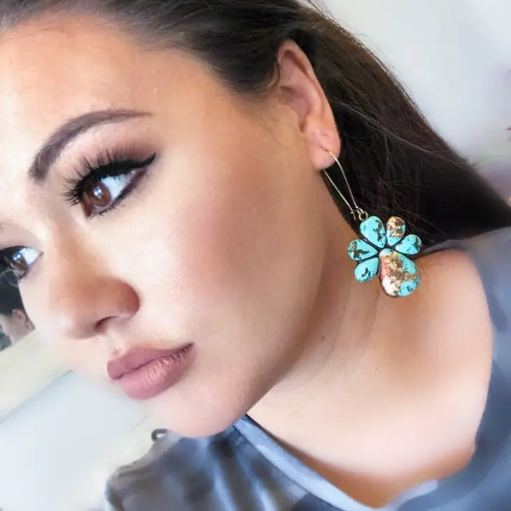 Aquilla Earrings- Turquoise Stone