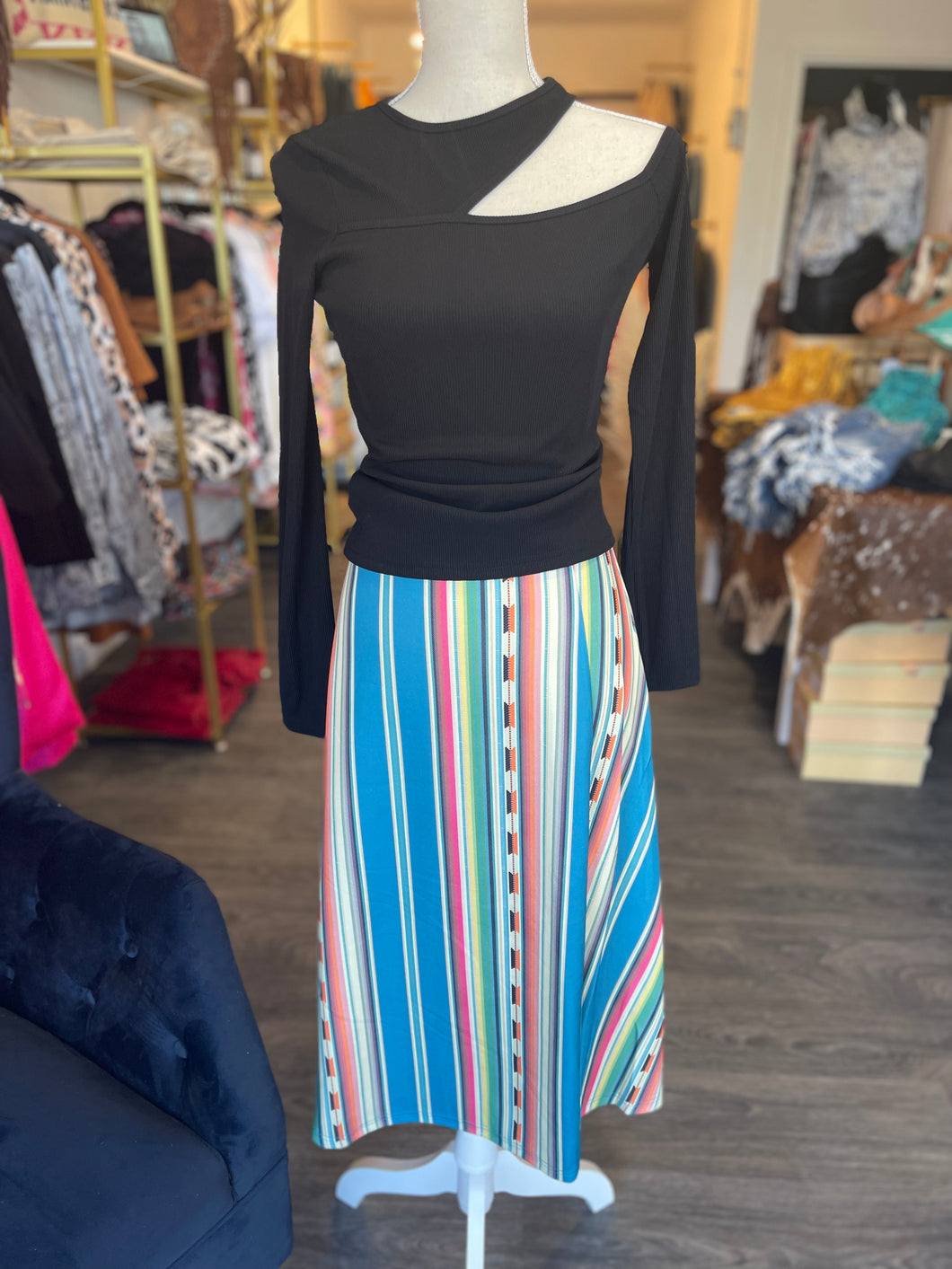 Sonora Skies Serape Skirt