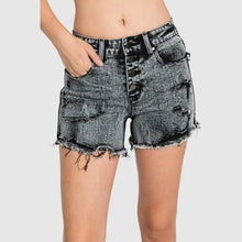 High Rise Distressed Shorts