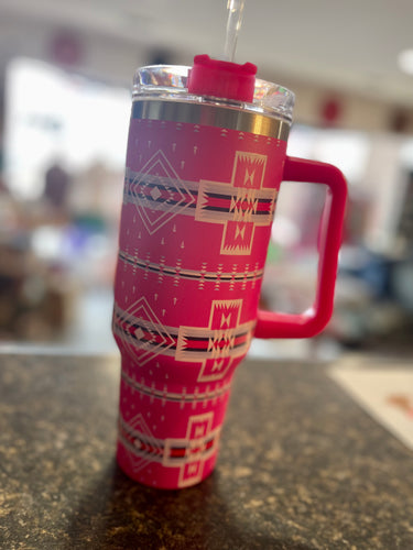 Lucky and Blessed Aztec Tumbler 40oz