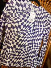 School Spirit Wavy Mesh Top