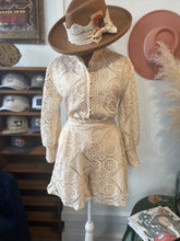 Embroidery Lace Top And Shorts Set