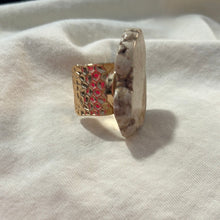 Buffalo Turquoise Slab Cuff Ring