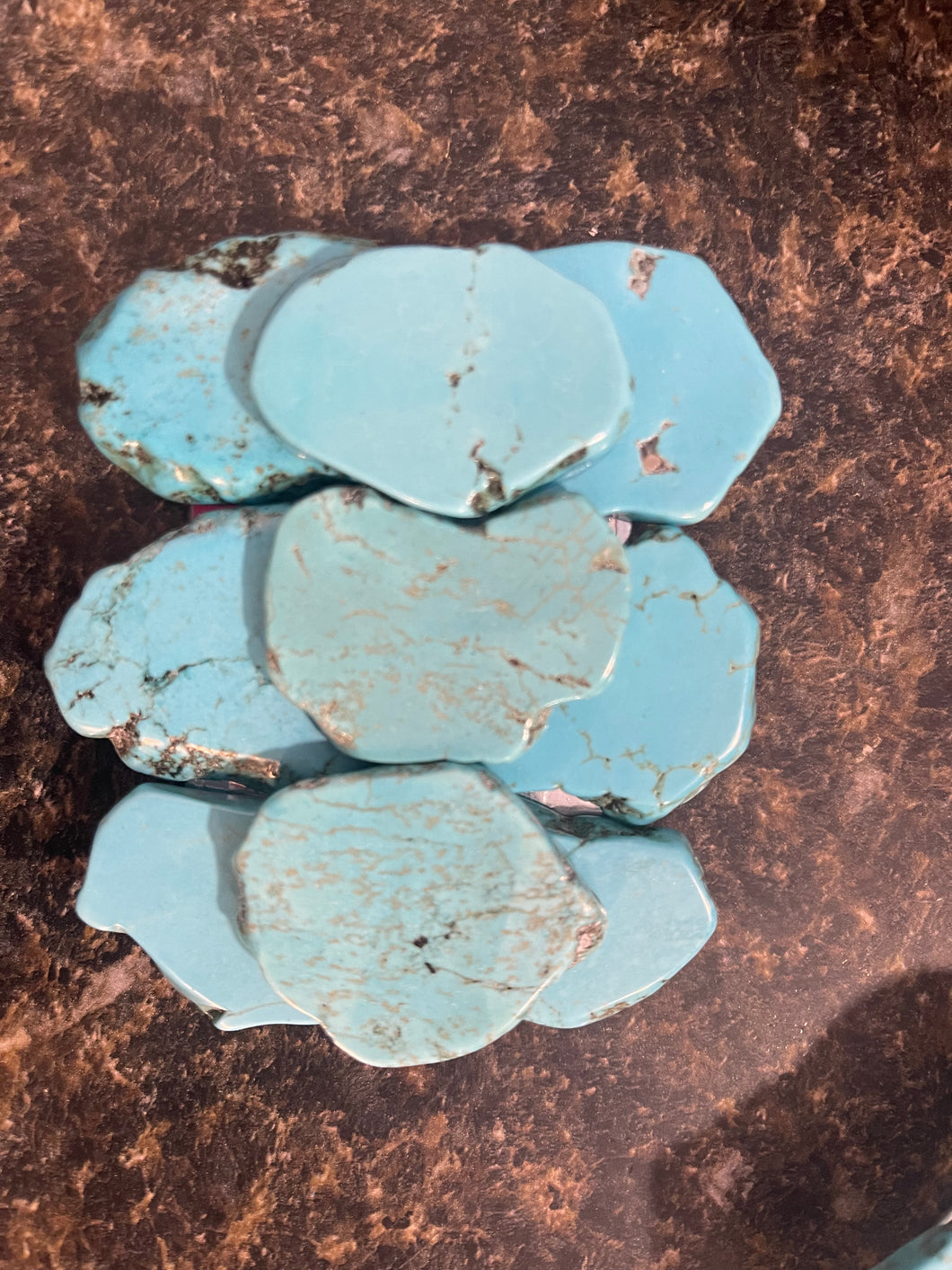 Turquoise Slab Small Buckle
