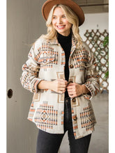 Cream Aztec Shacket