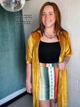 Mustard Velvet Dress/Duster