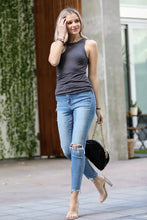 Soft ribbed Crew Neck Tank