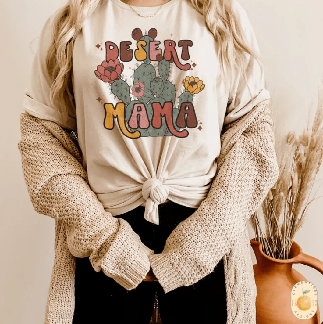 Desert Mama with Cactus
