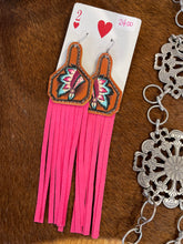 Cattle Tag Fringe Earring