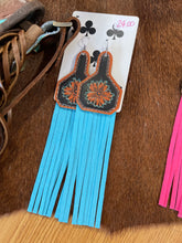 Cattle Tag Fringe Earring