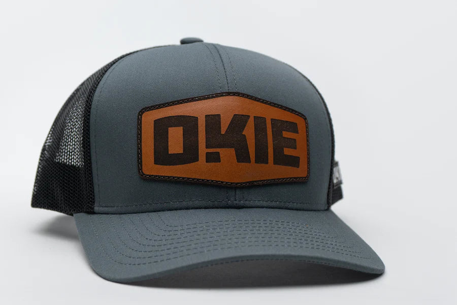 Saddle Tan Leather on Grey/Black