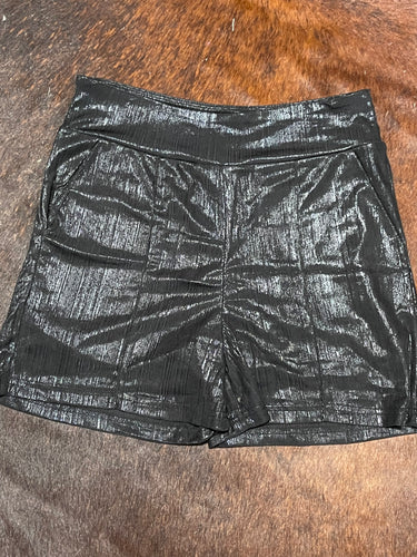 Shiney Tuxedo Shorts